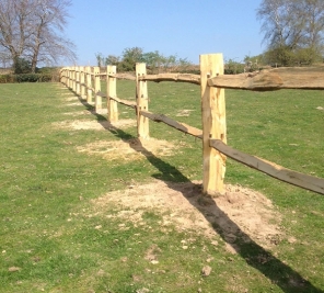 Chestnut post and rail fences Thumbnail